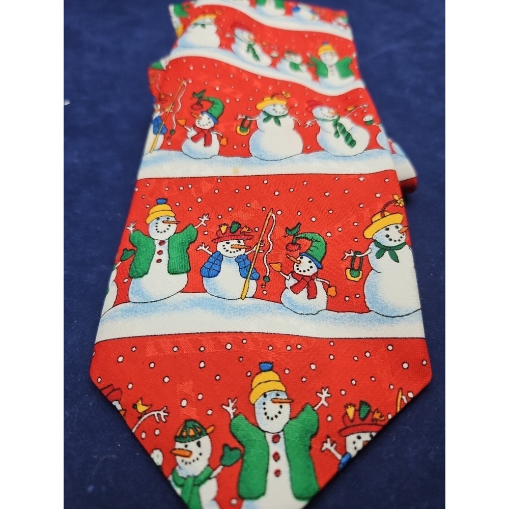Christmas Red Tie Snowman Hallmark